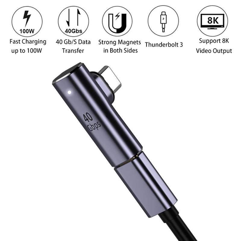 Адаптер USB Type-C магнитный 24 контакта 100 Вт |