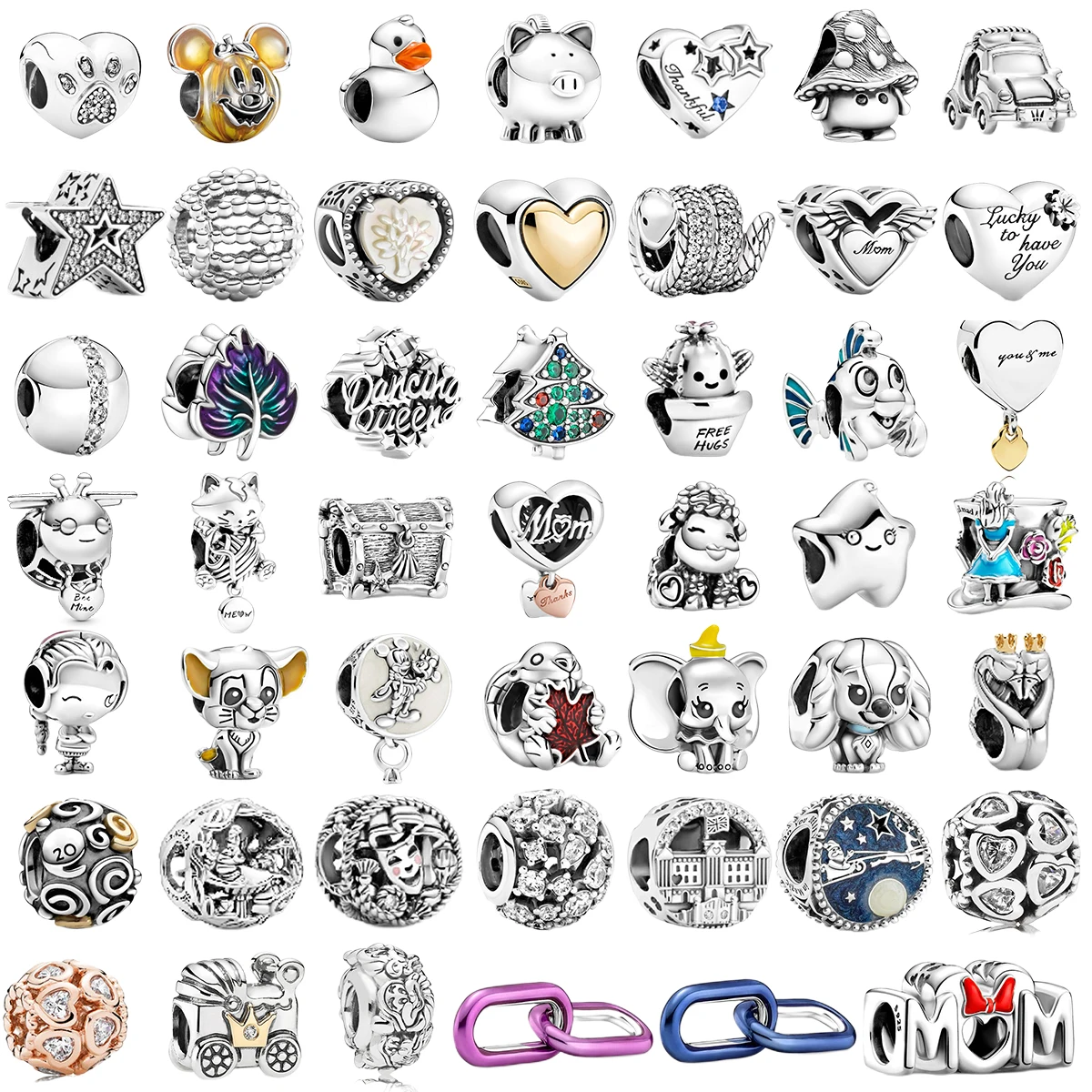 

Store Promotions For a Limited Time 925 Sterling Silver Charms Fit Original Pandora Bracelet Jewelry And Original Logo Engraving