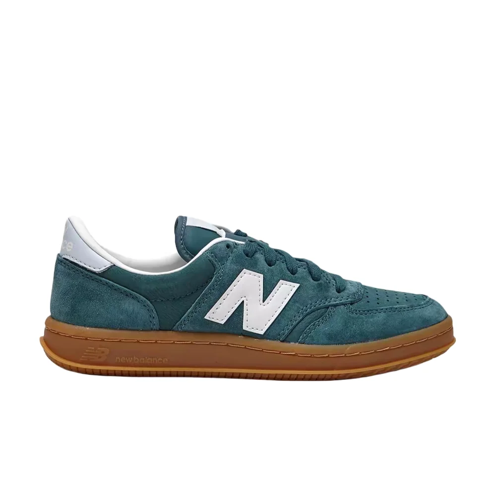 Фото Мужские низкие кроссовки New Balance NB500 – зеленые/белые, на тонкой подошве, универсальные, прочные и удобные CT500AA №2