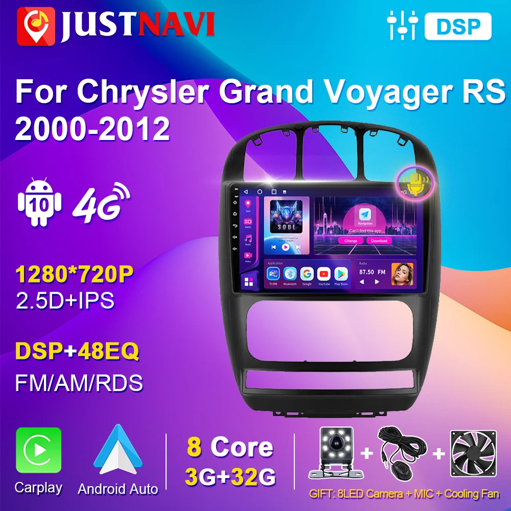 

Автомагнитола 2din, 10 дюймов, Android 10,0, для Chrysler Grand Voyager RS 2000-2012, GPS-навигация, мультимедийный плеер, Авторадио с IPS экраном
