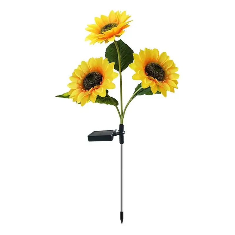 

Уличные водонепроницаемые фонари для дорожек Sunflower на солнечной батарее IP 65, водонепроницаемые декоративные лампы для патио, двора, сада