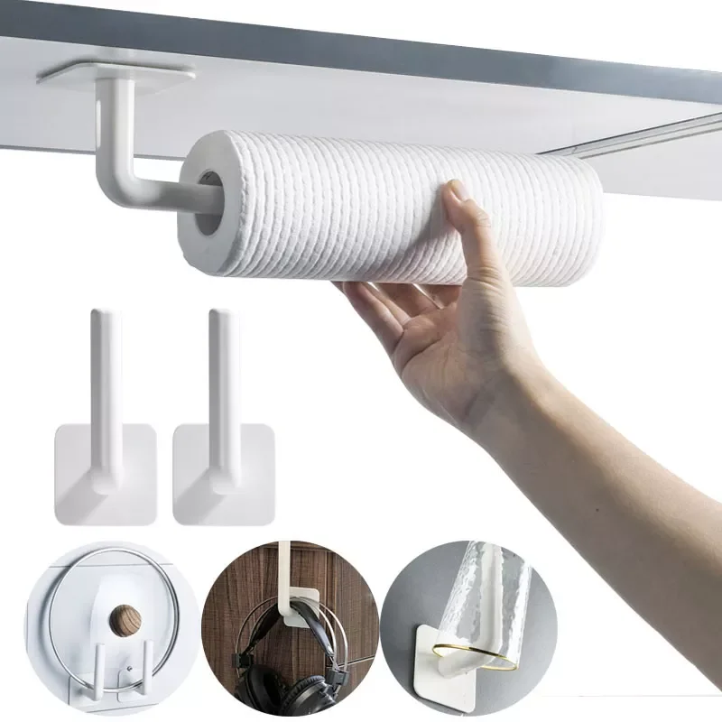 

Multifunctional Hooks Sticky Hook Storage Hanging Self Adhesive Household Practical Wall Door Storage Holder Strong Hanger Rack