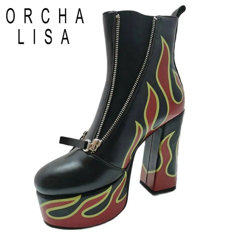 

Женская обувь с заклепками, на молнии, 13 см, 35-46 см