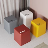 plastic stool thickened modern simple household dining table living room bathroom can be stacked interesting keyboard chair