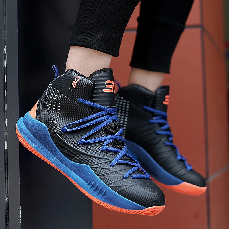 High-top Spring And Autumn Curry Five Generations Of The Same Basketball Comfortable Net Red Small White Shoes  Large Size 36-45