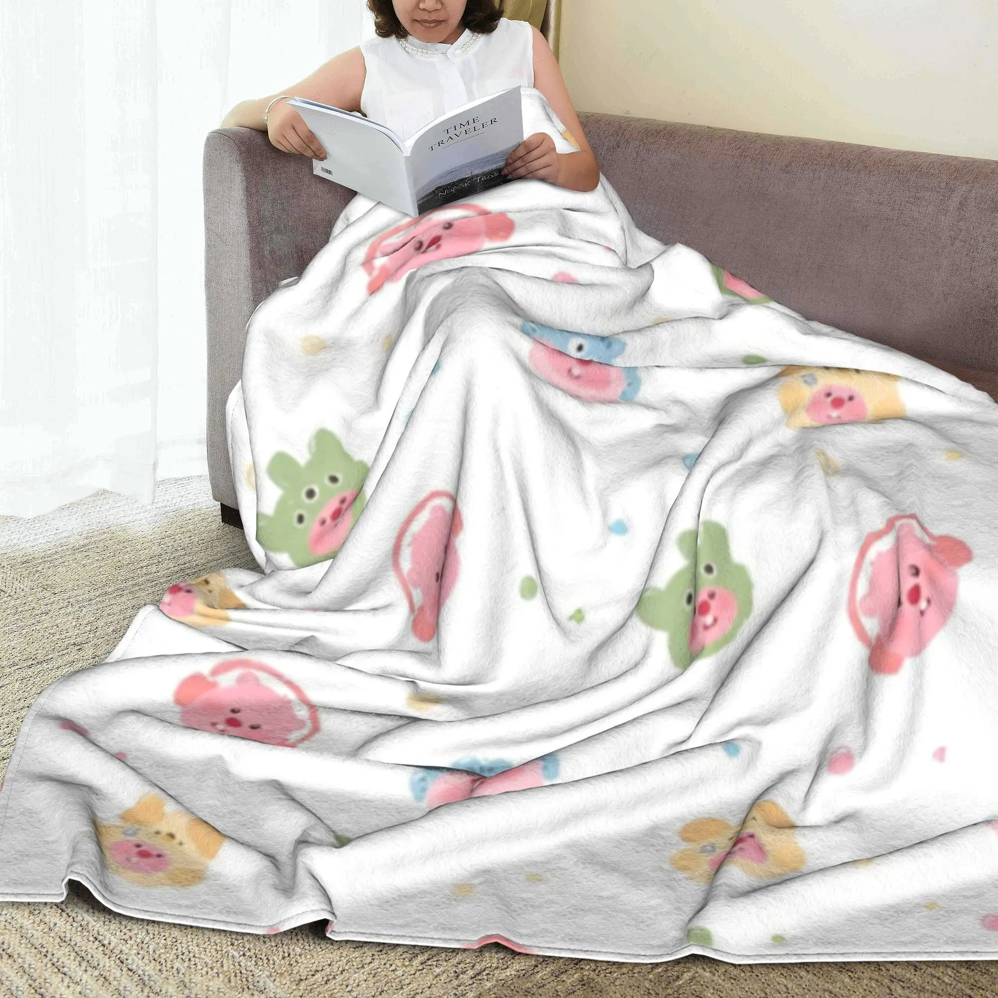 Zanmang Loopy мультфильм ковдри для косплея бархатные милые кавайные супер мягкие