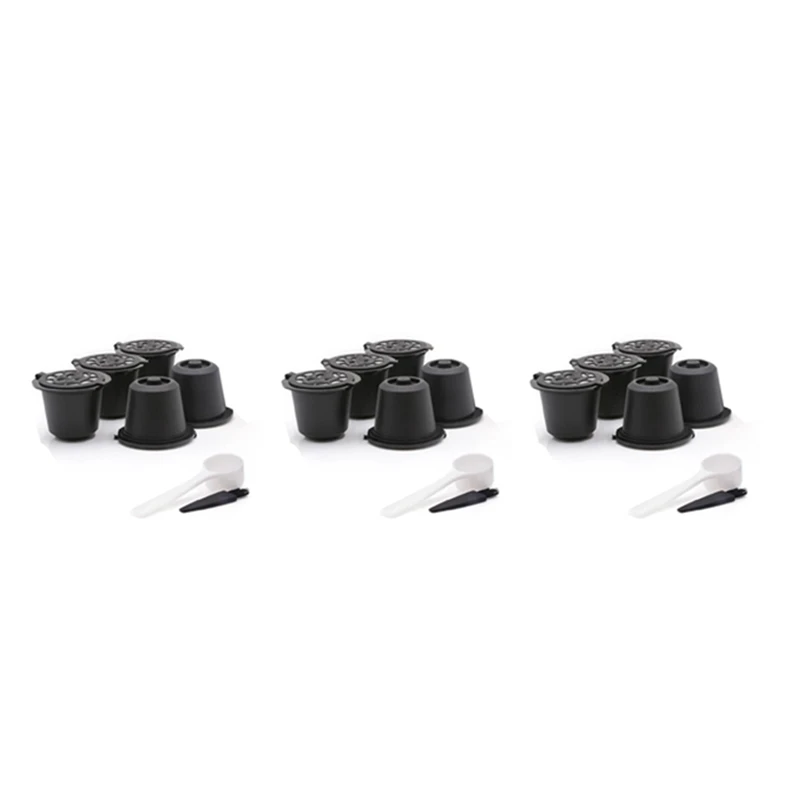 

15 Reusable Nespresso Capsules Refillable Coffee Capsule Filter With Nespresso Coffee Machines With Coffee Spoon Brush