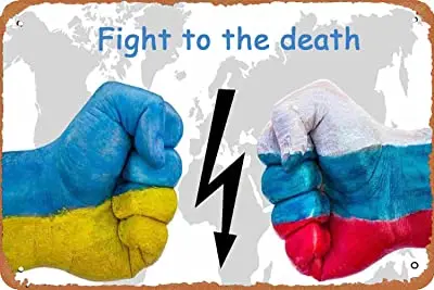 

Fight to the death Metal logo Vintage kitchen logo Wall decoration Interesting tin logo Bar decorative art poste