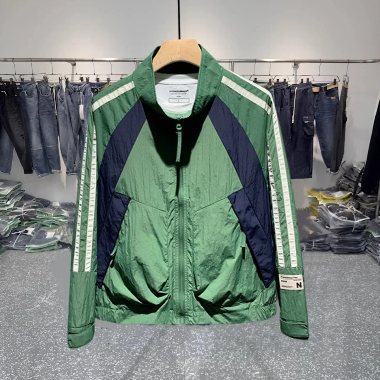 Модный весенне-осенний мужской топ универсальный уникальный пиджак с цветными