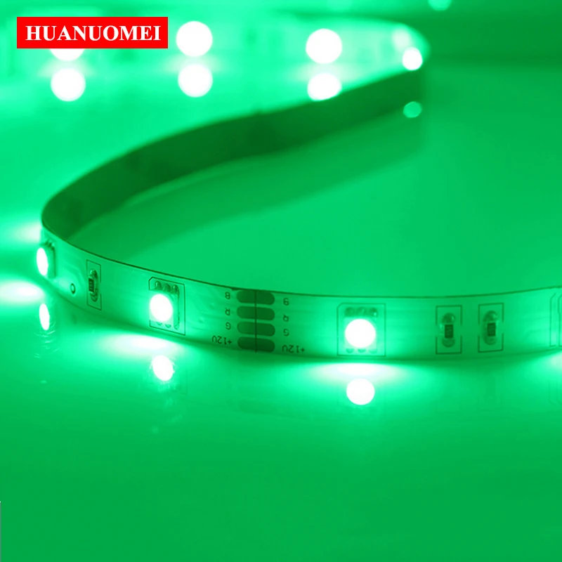 5M 5050 30LEDs/M Зеленые светодиодные ленты Одноцветные SMD Гибкая ленточная лампа DC 12 В