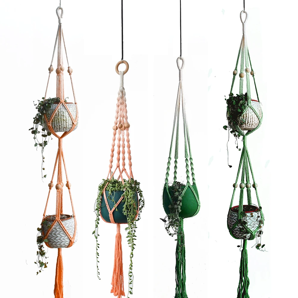 

Macrame plant hanger pot holder colouration plant hanger