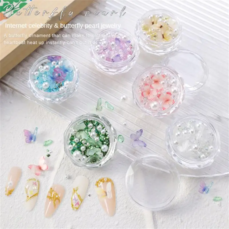 

1~20PCS Holographic Nail Glitter Butterfly Irregular Beads Mirror Sequins Gradient Mermaid Ultra Thin Slice 3D Nail Art