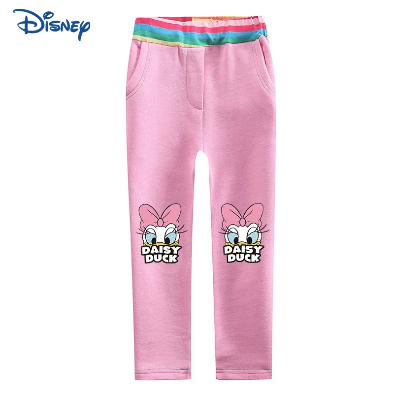 

Disney Daisy Baby Girl Cotton Tight Pant Infant Toddler Child Leggings Spring Autumn High Waist Trouser Baby Clothes 18M-12Y