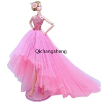 11 5 dolls accessories for barbie clothes for barbie dressfishtail pink princess outfits evening gown kids toy for girl 16 bjd