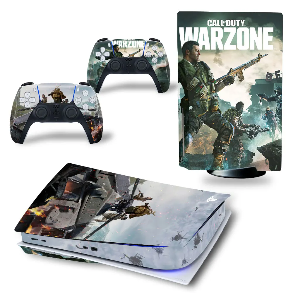 

WARZONE GAME PS5 Disk Digital Skin Sticker Decal Cover for PlayStation 5 Console and Controllers PS5 Skin Sticker Vinyl 4094