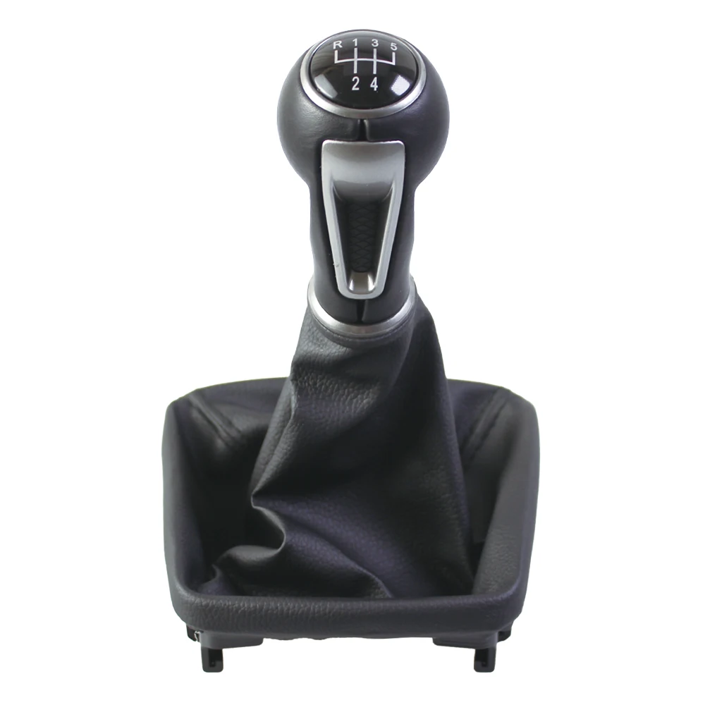 Фото 1 шт. Ручка переключения передач 5/6 скоростей для Seat Ibiza IV 6J 2009-2015, пластик + искусственная кожа, механическая коробка передач №2