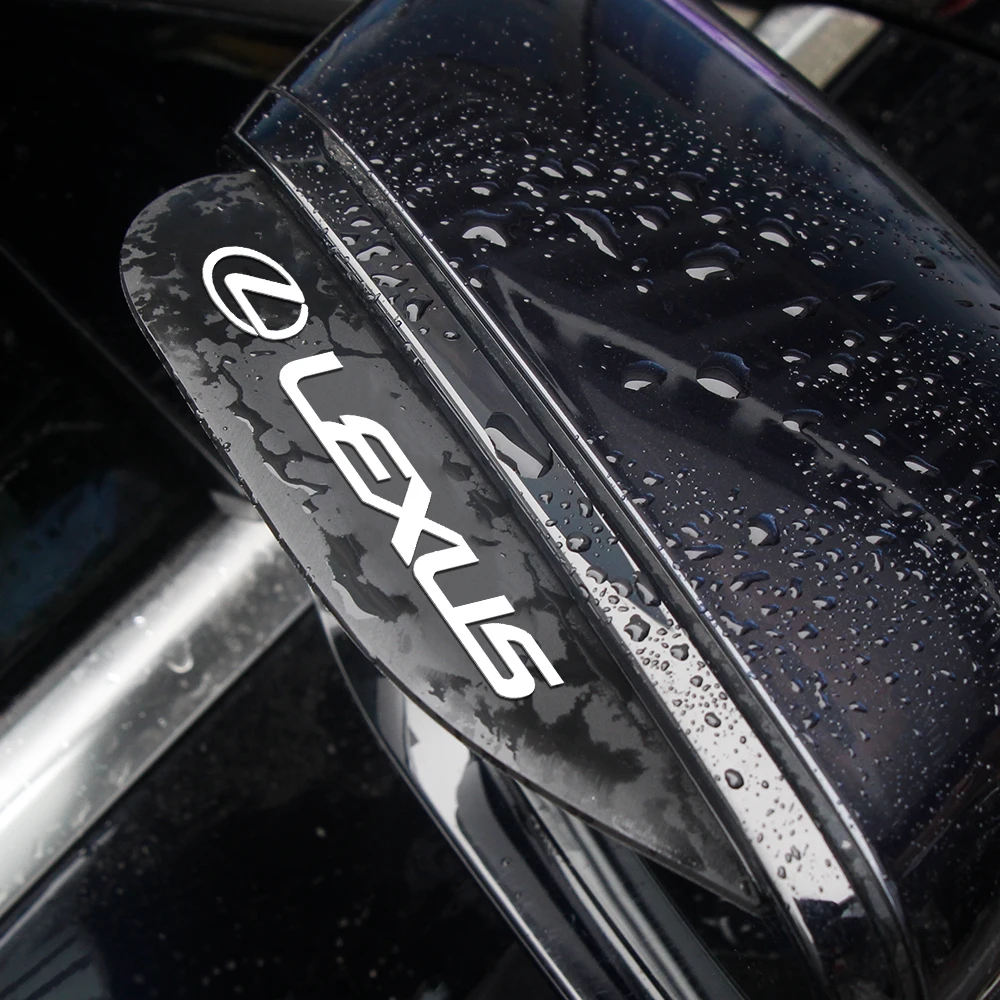 

2pcs Car Rearview Mirror Eyebrow Rain Shade Rainproof Cover Visor Decoration For Lexus GX460 CT200h ES Fsport GS GX IS LS LX NX