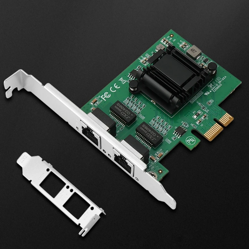 

Для Intel 82671 Dual Gigabit Port PCIE X1 1000M Серверная карта RJ45 x2 Adap