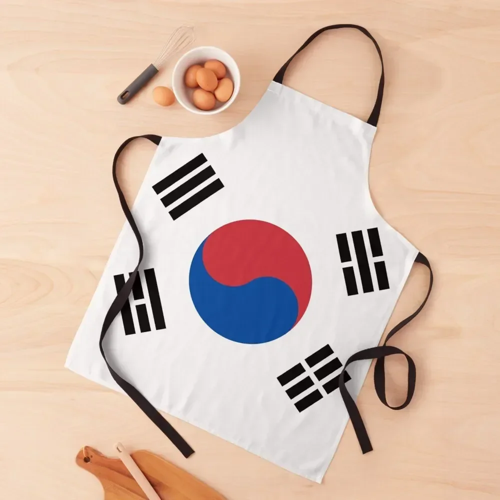 Фартук с флагом Южной Кореи кухонный фартук мужской костюм шеф-повара карманами