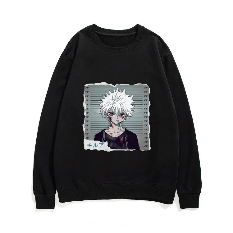 

Смешной пуловер с аниме Hunter X Hunter Killua Zoldyck, повседневные Модные свободные свитшоты унисекс, универсальная уличная одежда