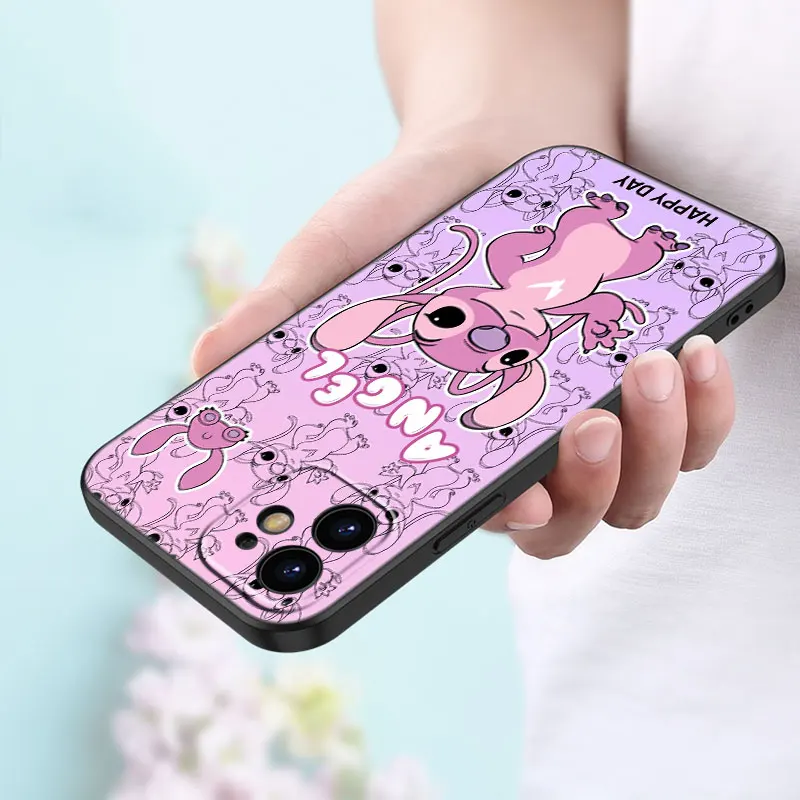 Милый чехол для телефона с изображением Лило Стича ангела Apple iPhone 16 15 Pro Max 14 13 12 Mini