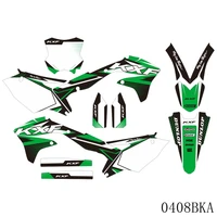 full graphics decals stickers motorcycle background custom number name for kawasaki kxf450 kx450f kx 450f 2016 2017 2018