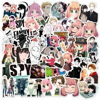 anime spy family 50pcs100pcs toy sticker yor forger anya luggage phone tablet skateboard decorative sticker