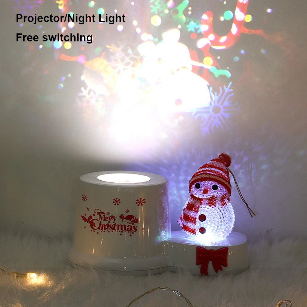 

Christmas Halloween Snowman Light Christmas Lamp Snowfall LED Projector Lights for Garden Home Winter Outdoor Indoor Decor
