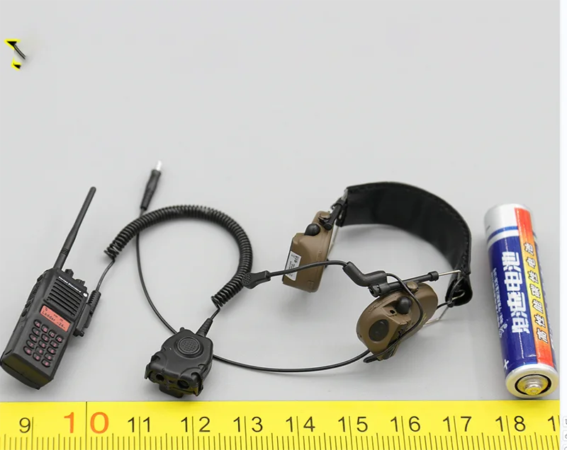

1/6 Scale Dam78093 Communication Device and Earphone Set Model for 12''Action Figures Accessories