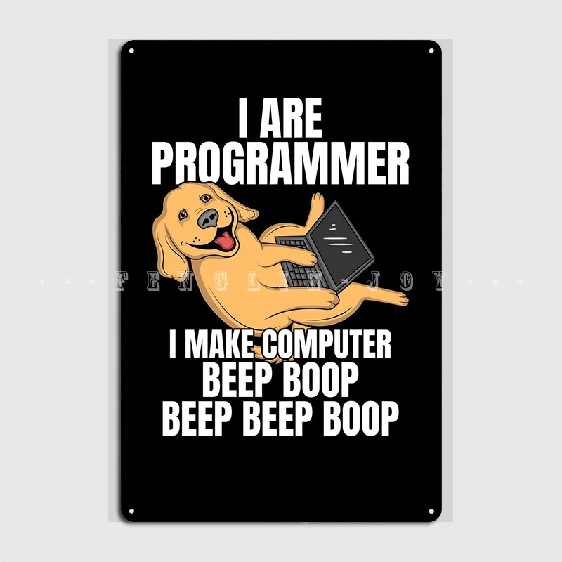 

I Are программатор звуковой сигнал Boop металлическая вывеска кинотеатр кухня настенный классический Декор Оловянная вывеска плакат