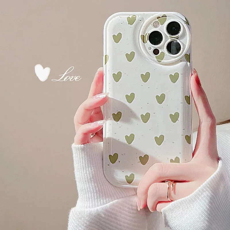 

Simple Love 13pro Max Applicable Mobile Phone Shell for iPhone Iphone13 Drop-Resistant 12 All-Inclusive 8 Silicone Case 11/X