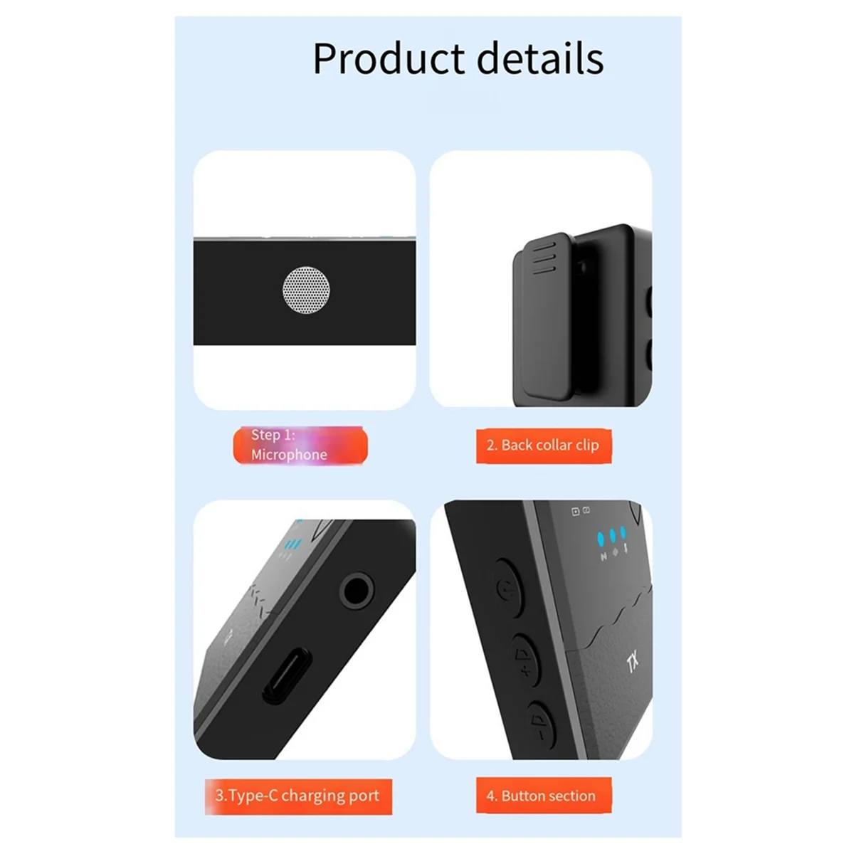 Беспроводной петличный микрофон для прямой трансляции