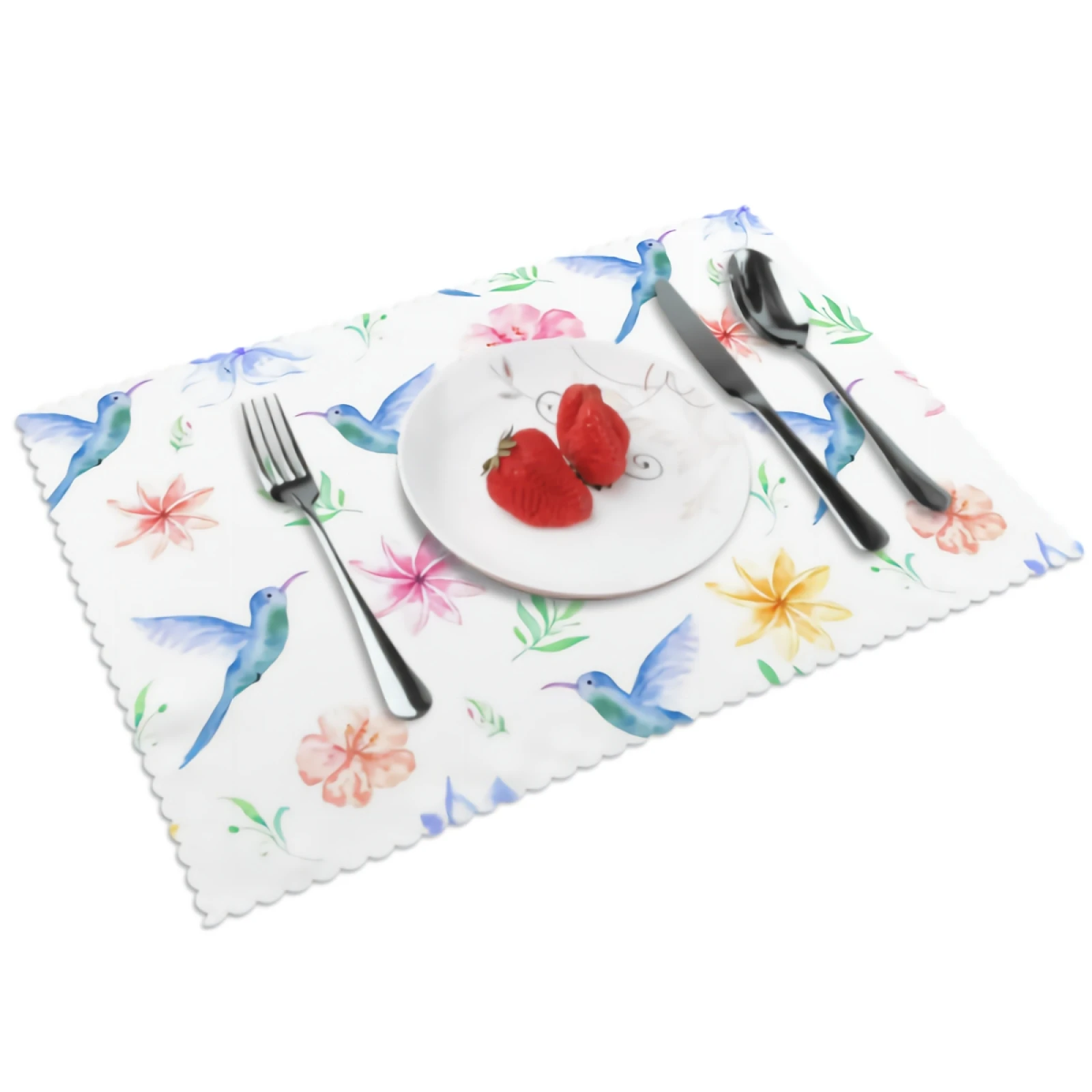 

Hummingbird Placemats for Dining Table 12 x 18 inches Heat Resistant Table Placemats Set of 4 for Kitchen Dining Table