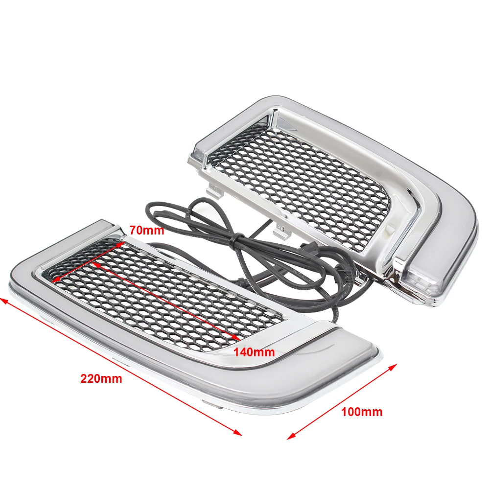 Светодиодный поворотный сигнал для мотоцикла обтекатель Нижняя решетка Harley Touring