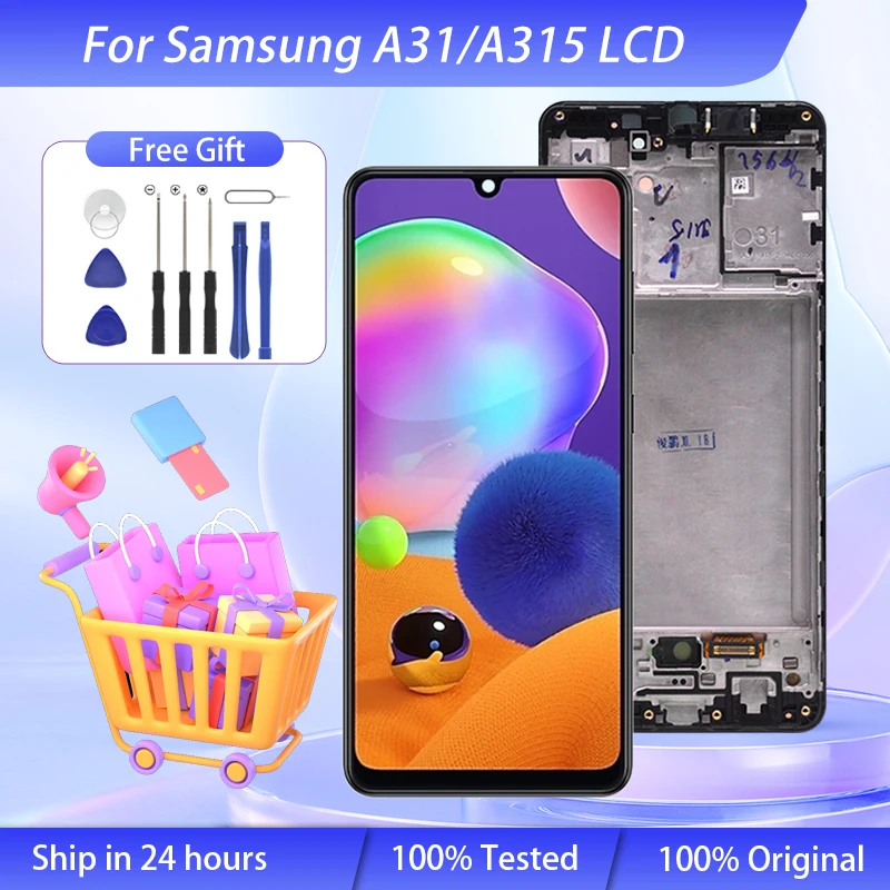 

Wholesale 6.4 Inch A31 Display For Samsung Galaxy A315 LCD Touch Screen Panel Glass Digitizer SM-A315F A315F/DS Assembly