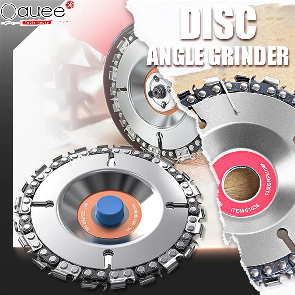 

125mm/115mm/100mm Multifunctional Grinder Woodworking Disc Slotting Machine Chains Disc Wood Carving Cutting Disc Angle Grinder