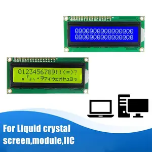 New IIC/I2C LCD1602 1602 LCD Module LCD1602A Blue Screen Provides Library File H5B1 Blue Green