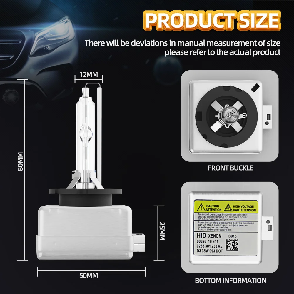 Фото 2x HID ксеноновые фары D3 D3S 35W 6000K 8000K 10000K для Audi A3 S3 RS3 8V 2012 2013 2014 2015 2016 Plug-N-Play 12V аксессуары №4