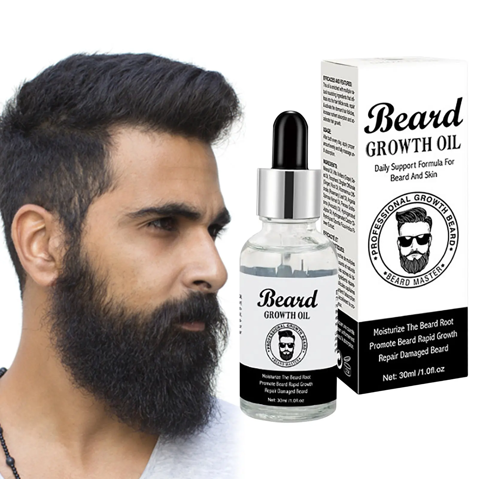 

Natural Men Beard Growth Oil Products Hair Loss Treatment Conditioner Hair Loss Care Fast Beard Hair Growth Enhancer Oil