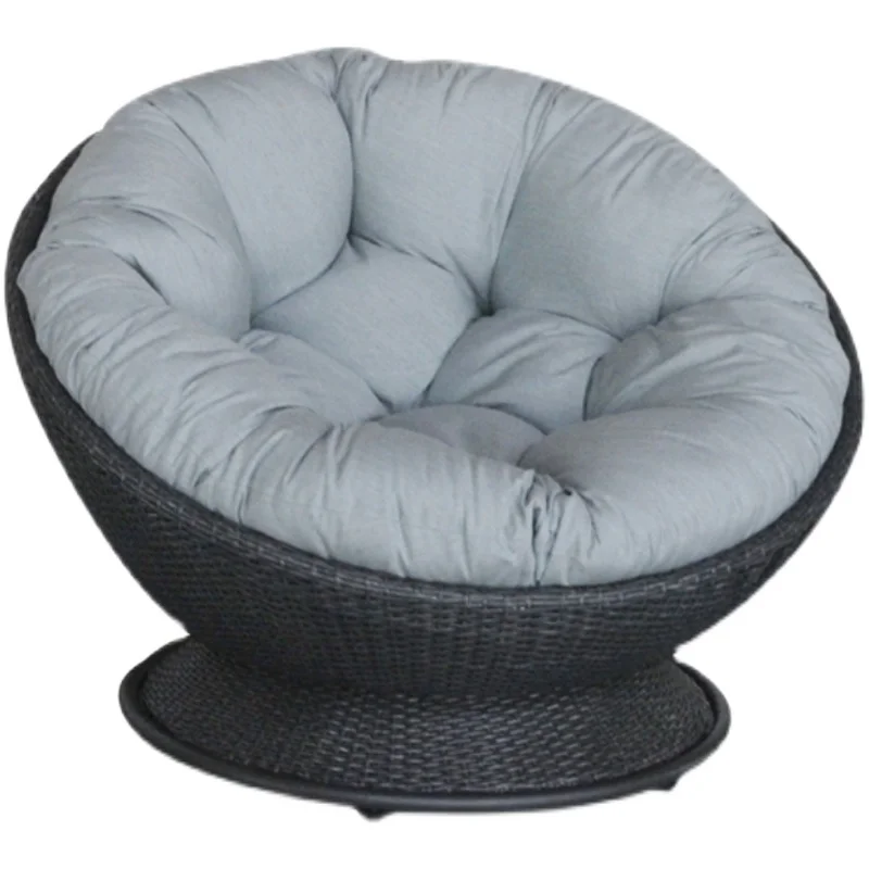 

Sofa Chair Single Round Bed Wrapped Swivel Rattan Swivel Chair