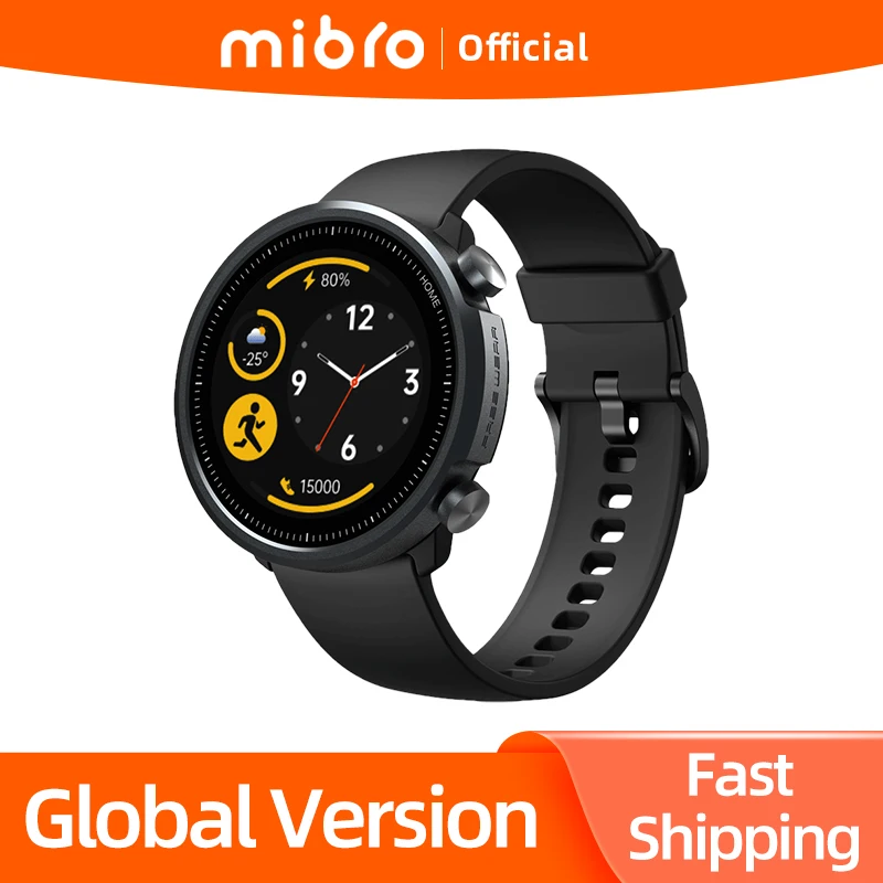 Buy Reloj inteligente Mibro A1 versión Global oxígeno en sangre Monitor de ritmo cardíaco 5ATM impermeable moda Bluetooth deporte hombres mujeres reloj inteligente