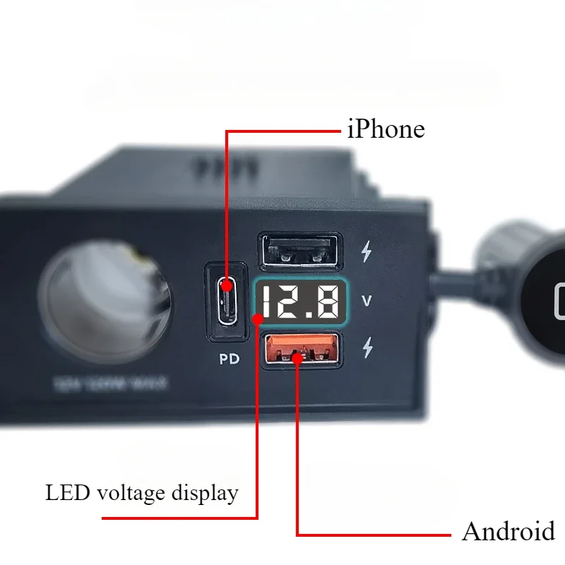 Для Toyota Camry 2006-2017 автомобильное зарядное устройство Type-c порт прикуриватель USB