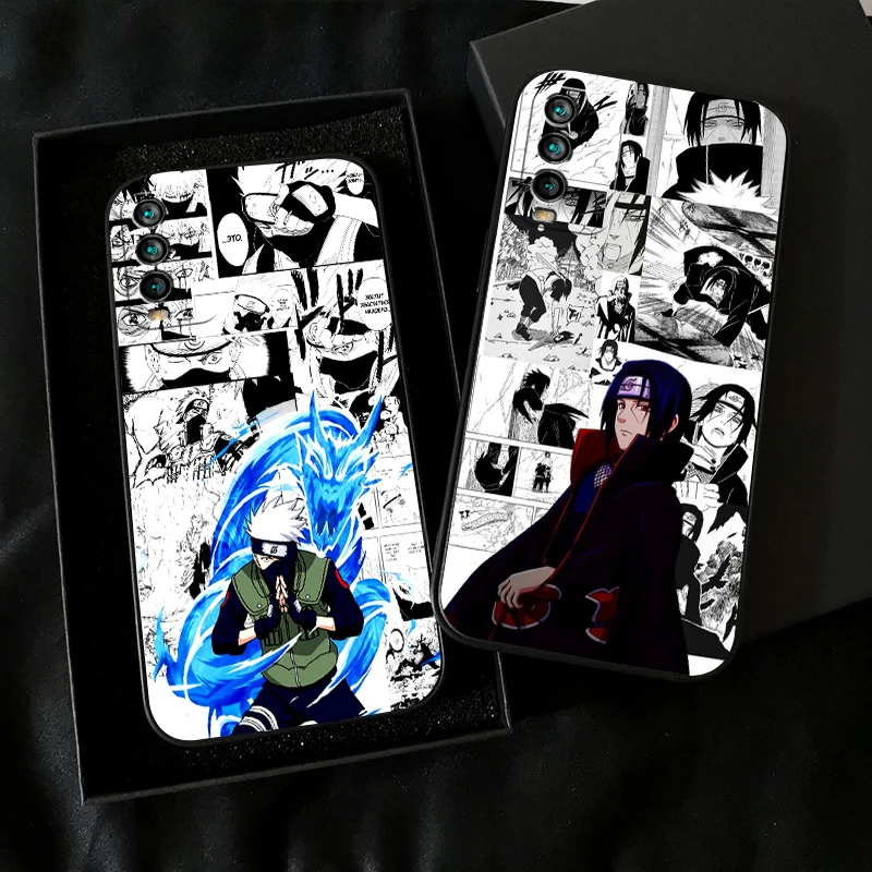 

Anime Naruto Akatsuki Comics For Xiaomi Redmi 9T Phone Case For Redmi 9T Black Soft Funda Liquid Silicon Carcasa Silicone Cover