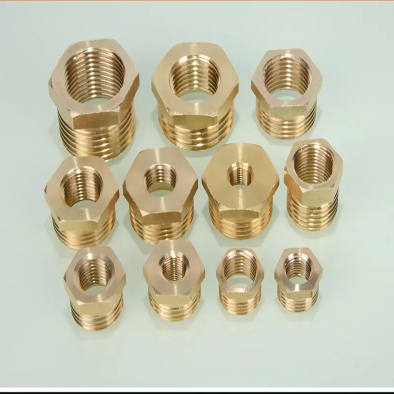 1/4 &quot3/8" 1/2 &quot3/4" NPT BSPT Male x Female латунная редукционная втулка фитинги