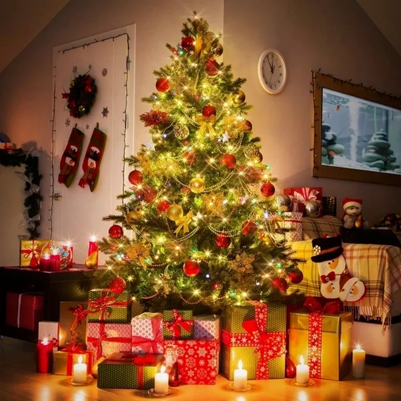 

DIY Battery String Lights Garland Street Fairy Lights Christmas Outdoor Decoration For Yard Garden Home Tree Wedding Decorations