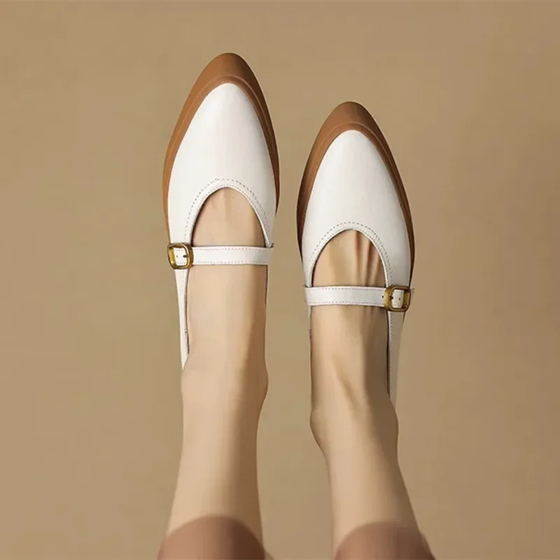 2025 новые кожаные туфли Мэри Джейн на платформе женская модная повседневная обувь