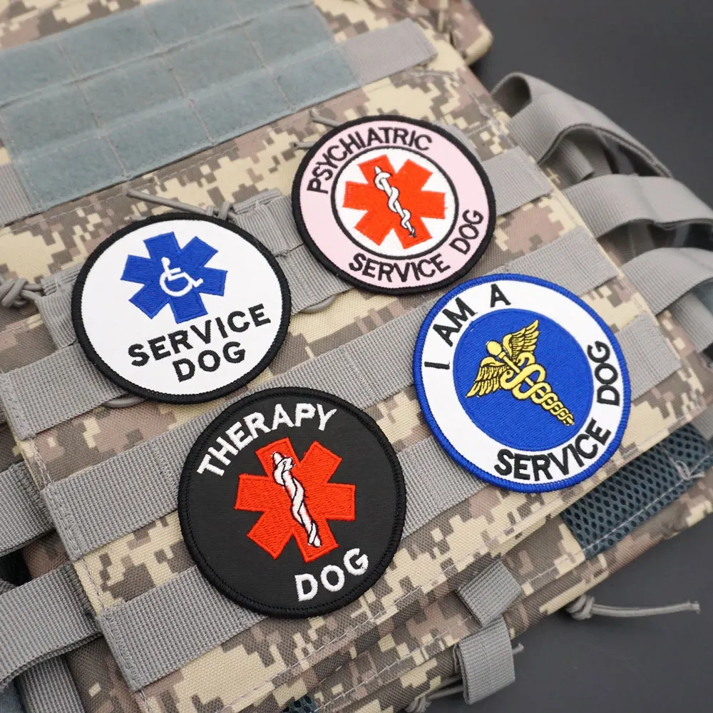 Экстренное Медицинское обслуживание собак, военные тактические вышитые нашивки, нарукавник с крючком, подкладка для одежды