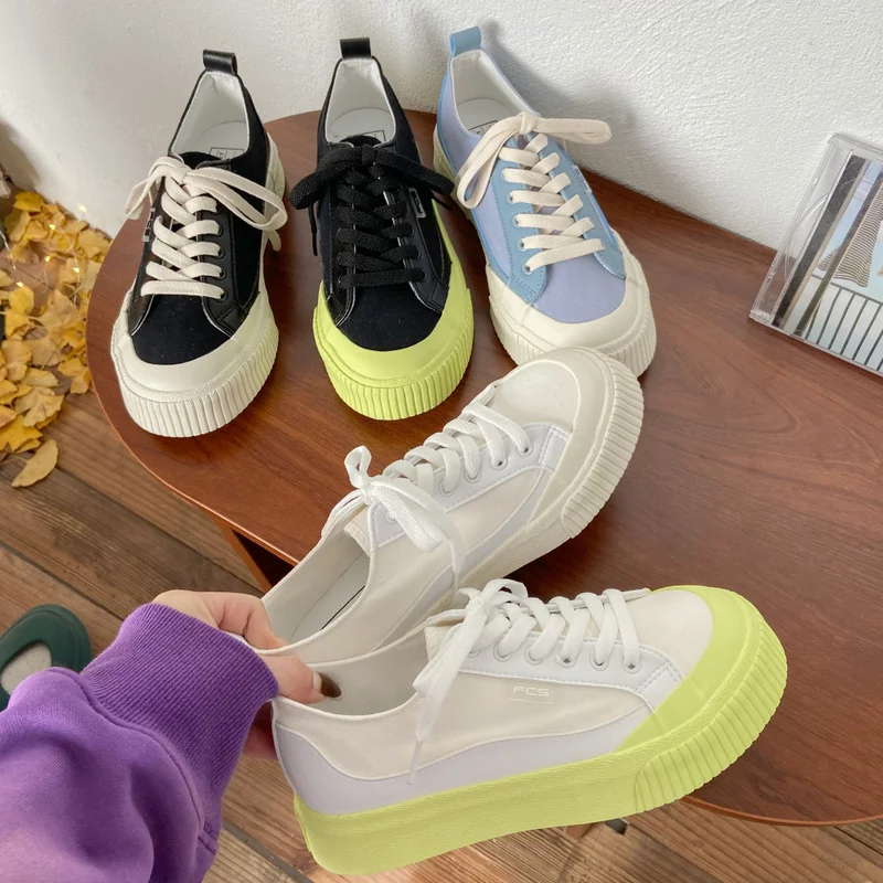 

Canvas Shoes Women Causal Women's Sports Shoes Fashion Women's Sneakers 2022 Thick-soled All-match Comfortable shoes