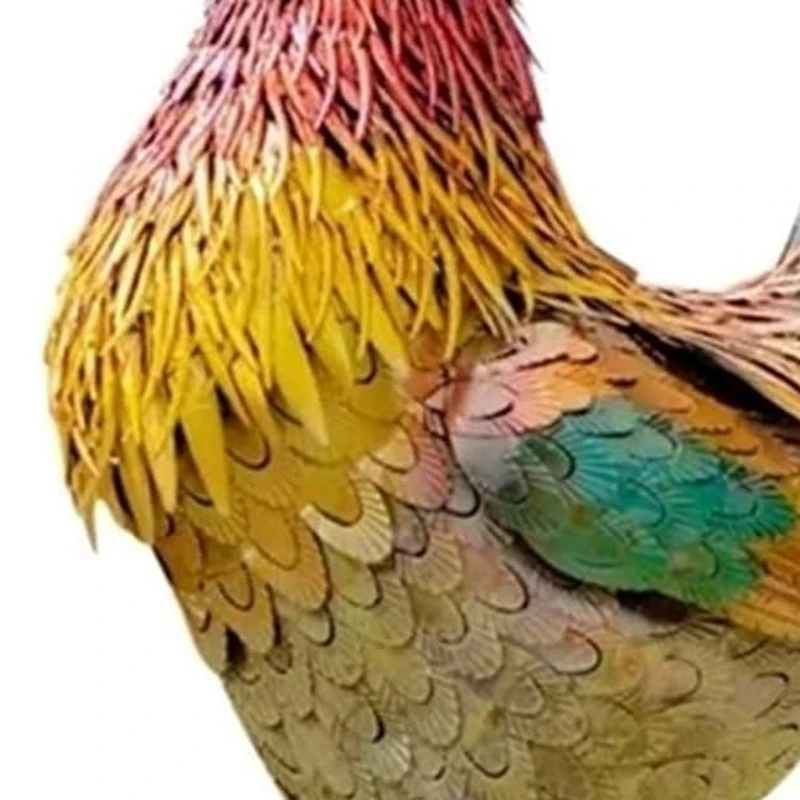 Металлический патриотический петух знак для крыльца скульптуры сад двор курица