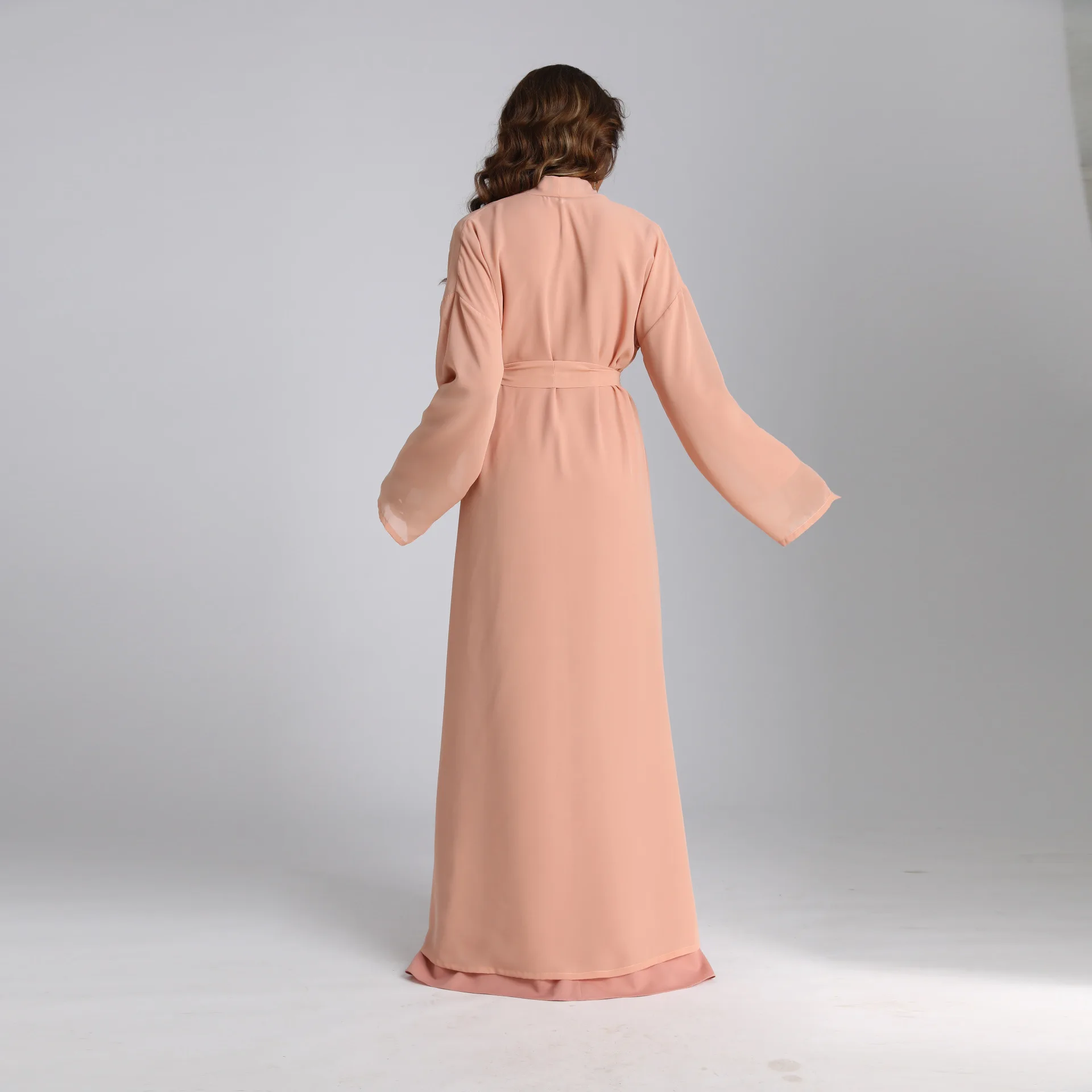 Muslim Set Robe Femme Musulmane 2022 Middle East Two-piece Set Fashionable Elegant Arabic Beaded Two-piece Set Abayas For Women